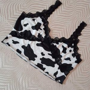 Cow print top