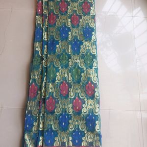 New Green And Red Light Weight  Saree