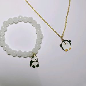 Combo Of Charms Necklace And Bracelet