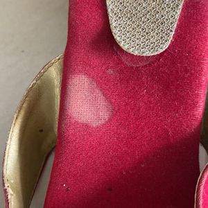 Beautiful Red Party Wear Footwear