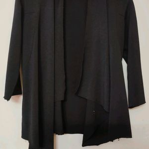 Waterfall Shrug - Black