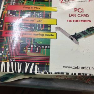 Computer Lan Card 3 No Good Condition With Peked