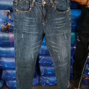 Ladies Dark Blue Jeans Size - 28