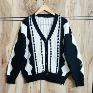 Black & White Designer Cardigan Size-42-44