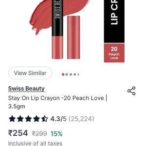 Combo Of Swiss Beauty Lip Crayon Lipstick 😍🥰❤️