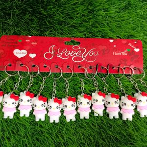 Set Of 12 Hello Kitty Keychains