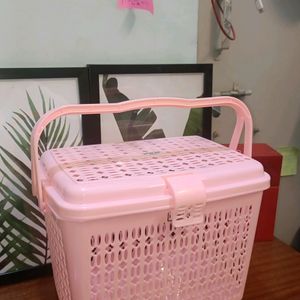 New Cute Pink 🩷 Basket 🧺 storage Box