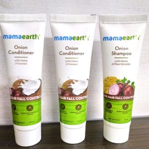 mama earth Onion Shampoo & Conditioner Pack Of 2