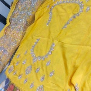 Mirror Work Lehnga Fully Unstitched Blouse