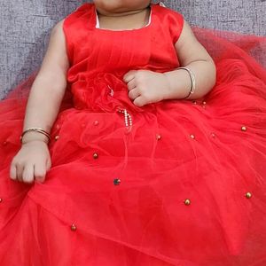 Saree With Beby Frock