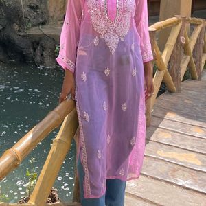 Chikankari Mirror Work kurta