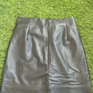 Black Leather Skirt