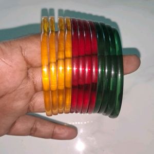 Plastic Bangles 3 Colour 2 Pack