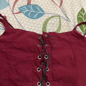 Cowgirl Pattern Corset Top .