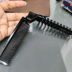 Pocket Hair Brush And Comb Foldable