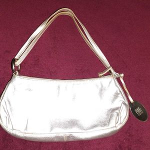 Silver Shoulder Bag.