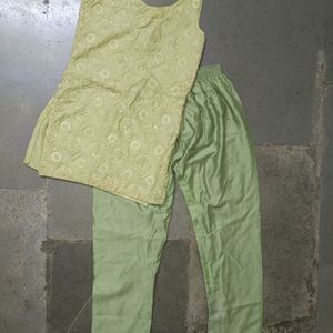 Pista Green Kurta Set