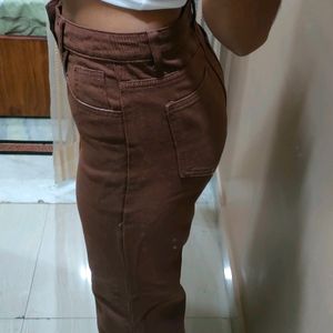 Brown Urbanic Straight Leg Jeans