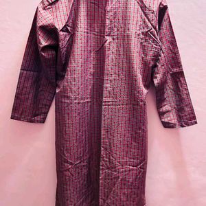 Check Design Kurta For Women