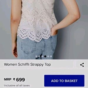 Schiffli Strappy Crop Top