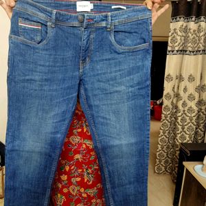 Mens Ankle Fit Denim Jeans Waist 34