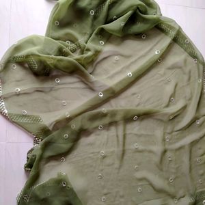 Mehndi Colour Dupatta