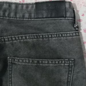 Grey Staight Cut Jeans