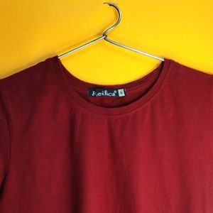 Maroon Regular T-shirt 🫵