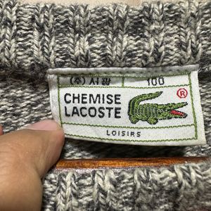 Lacoste Grey Woollen Sweater