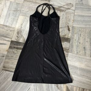 Leather Lookalike Sexy Dress