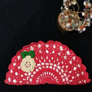 Semi Circle Crochet Clutch