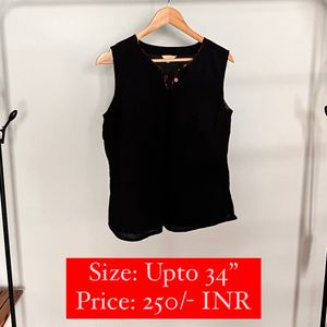 Black Sleeveless Top