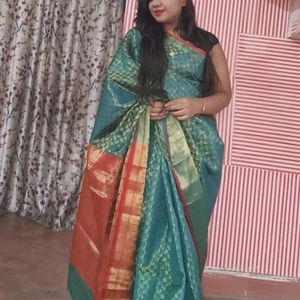 Green Banarasi Saree Sare