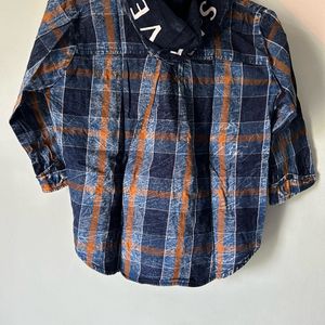 Hooded Casual Shirt