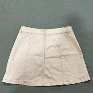 Button-up Mini Skirt