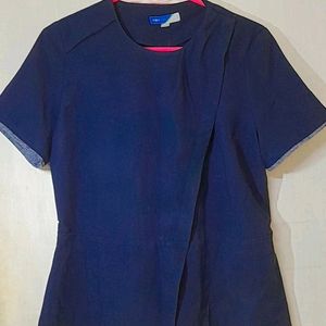 Neavy Blue Korean Top For Women