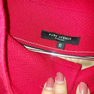 Park Avenue Branded Red Jacket (New)