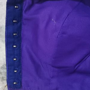 A Violet Colour Embroidered Readymade Blouse