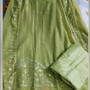 New Lemon Colour Heavy Embroidered Kurta Set