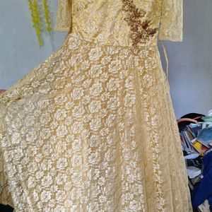 Golden Ethnic Gown