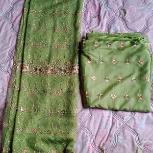 Un-Stitched Suit Salwar With Dupatta