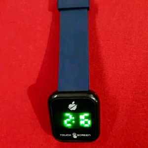 Blue Digital Watch For Unisex