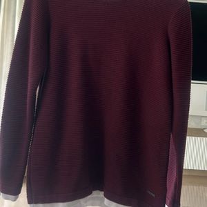 Kids Maroon Full Sleeves T shirt