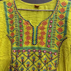 Mustard Kurta