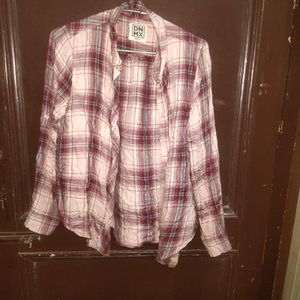 Women Check Dnmx Shirt Office Wear