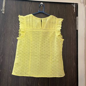 Yellow Lace Top