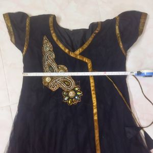 Black Net Kurtha