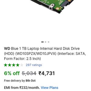 1TB HDD For Laptop