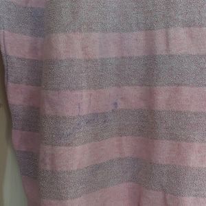 Roundneck Sweater With Stripe Pattern