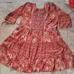 Frock Style Ethnic Kurti